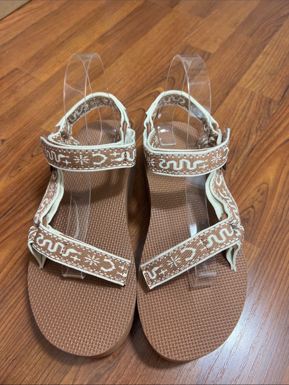 Teva Sz 8 Flatform Universal Platform Sandals Bandana Lion - Picture 3 of 10